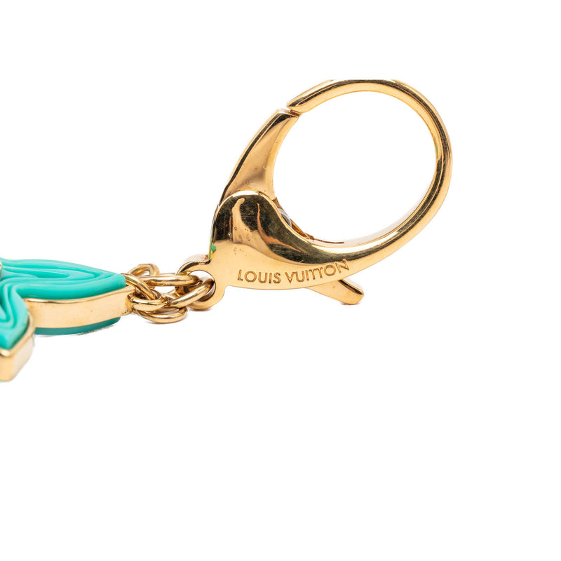 Gold Plated and Resin Naif Bag Charm - Image 4