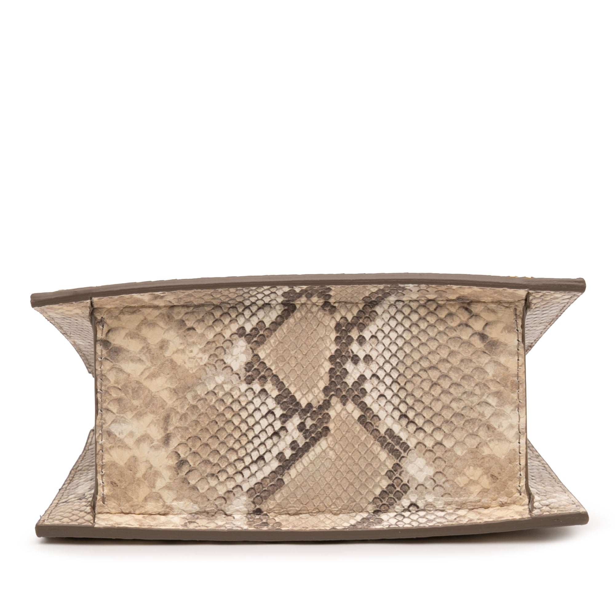 Snake Embossed Leather Le Chiquito Moyen Satchel - Image 3