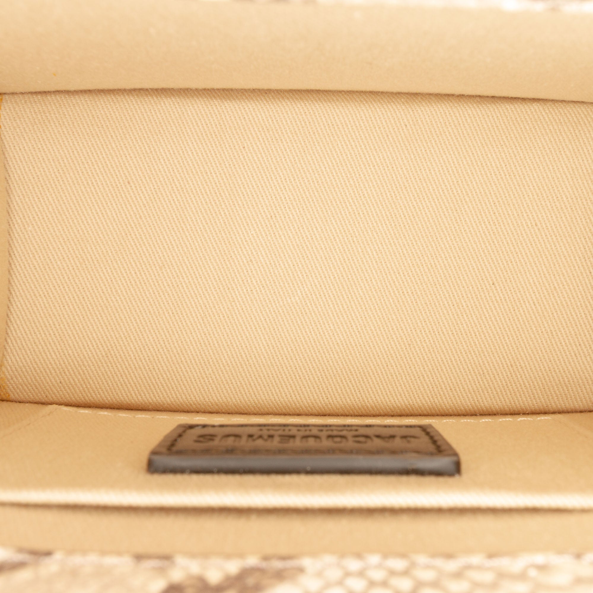 Snake Embossed Leather Le Chiquito Moyen Satchel - Image 4