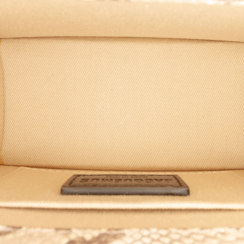 Snake Embossed Leather Le Chiquito Moyen Satchel - Image 4