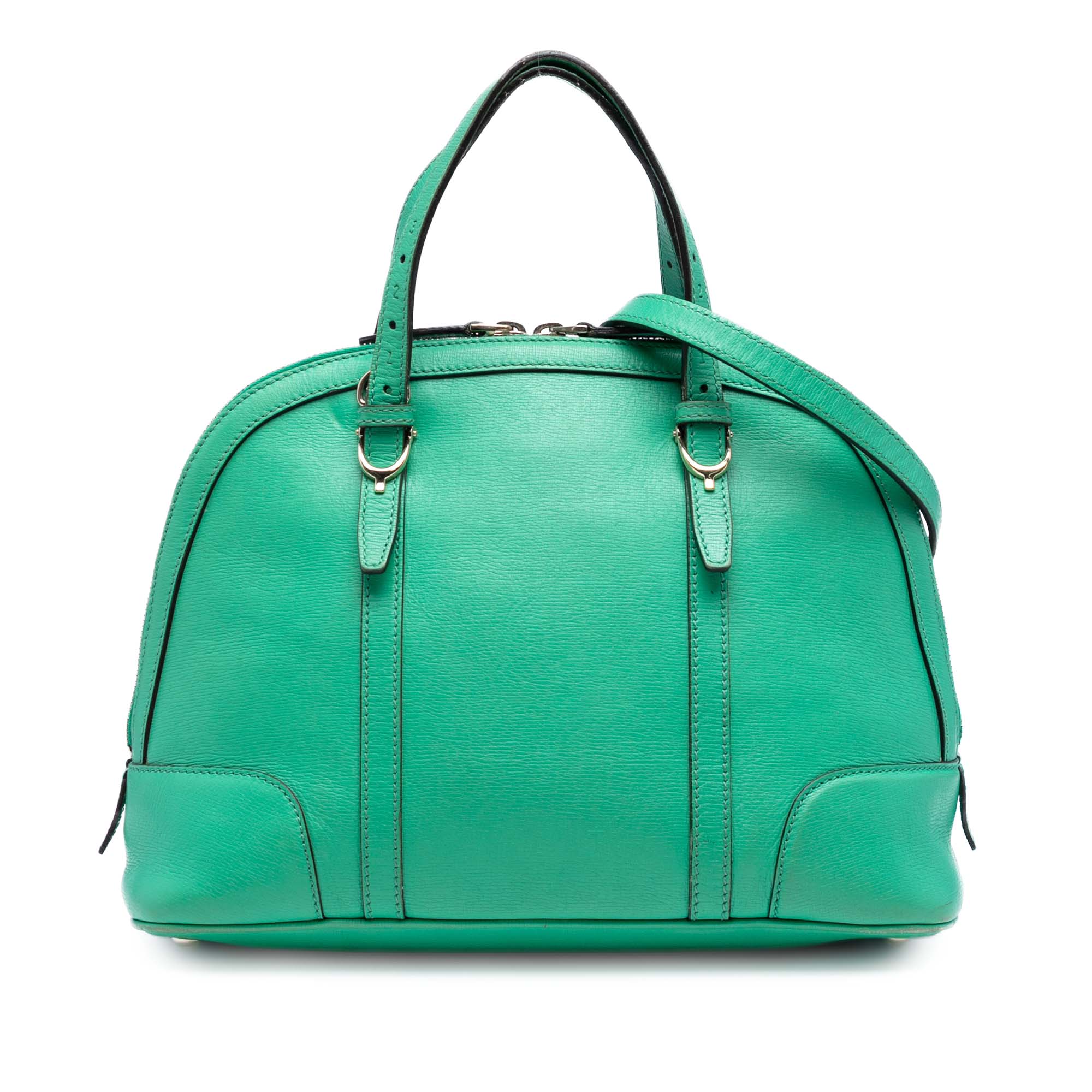 Small Leather Nice Dome Satchel - Image 1