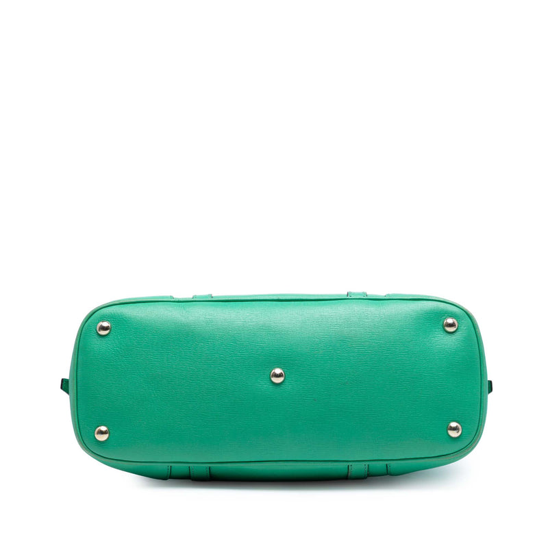 Small Leather Nice Dome Satchel - Image 3