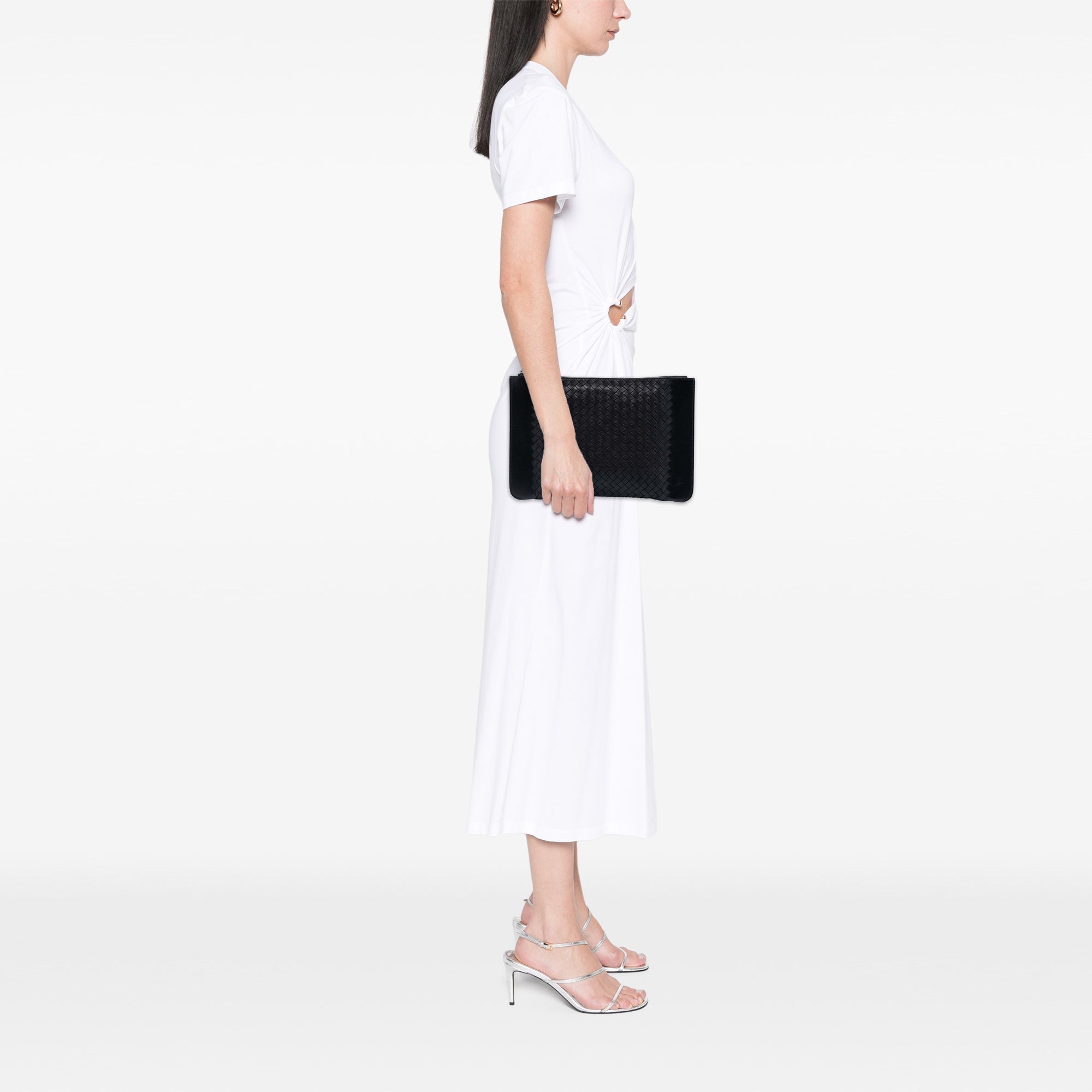 Intrecciato Trimmed Leather Clutch - Image 5