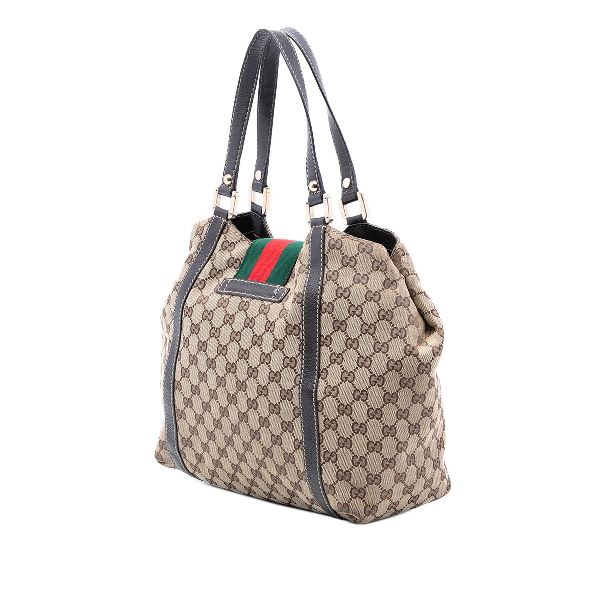 GG Canvas Web New Ladies Tote - Image 2