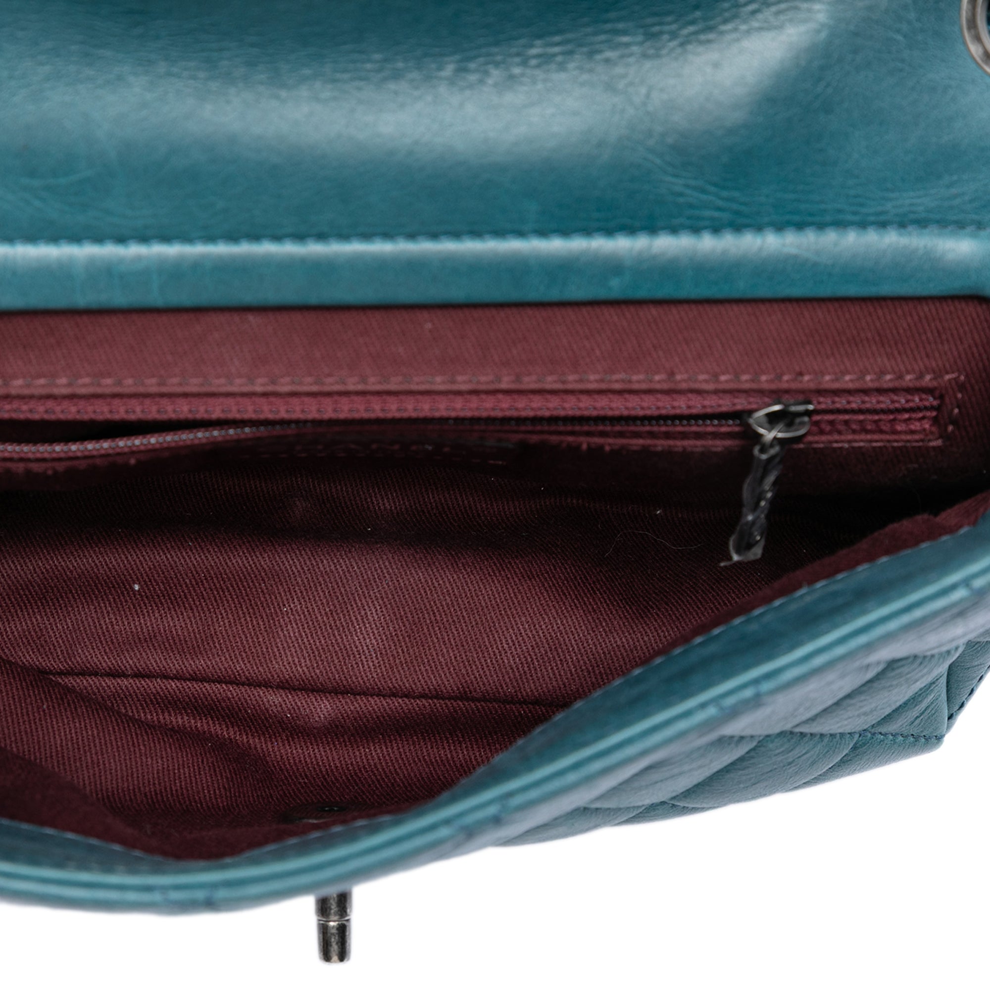 Quilted Calfskin Plaque Double Flap - Image 4
