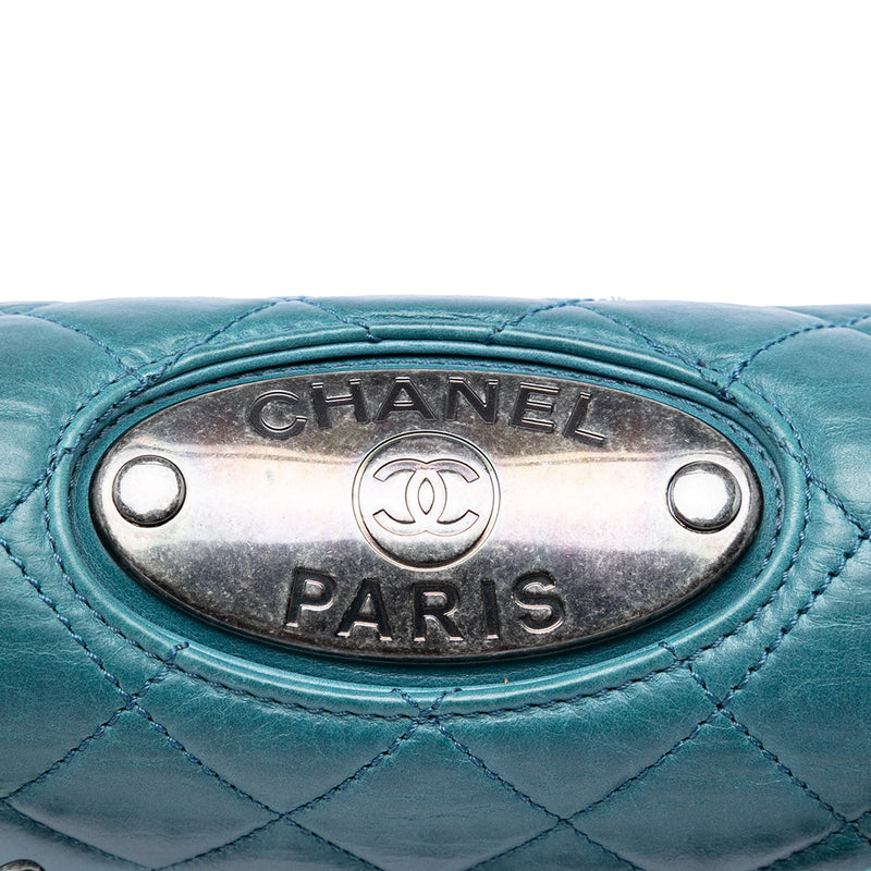 Quilted Calfskin Plaque Double Flap - Image 5