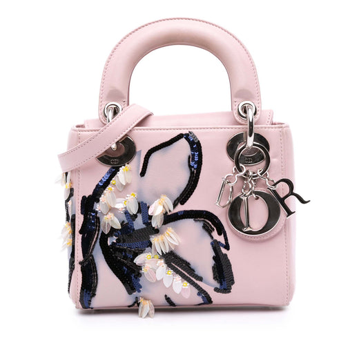 Mini Calfskin Sequin Embellished Lady Dior - Image 1