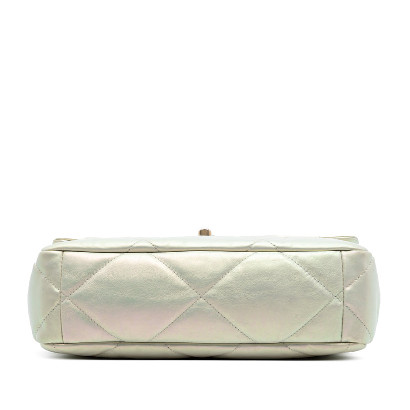 Large Iridescent Lambskin 19 Flap - Image 3