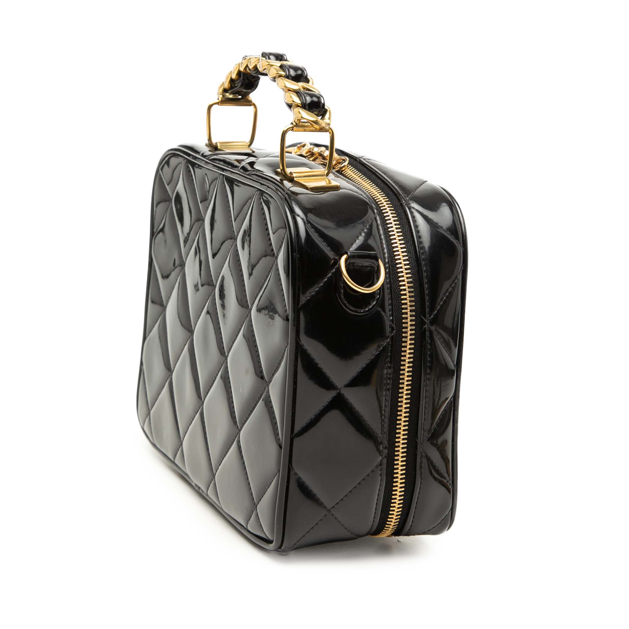 Quilted Patent Vanity Case - Image 2