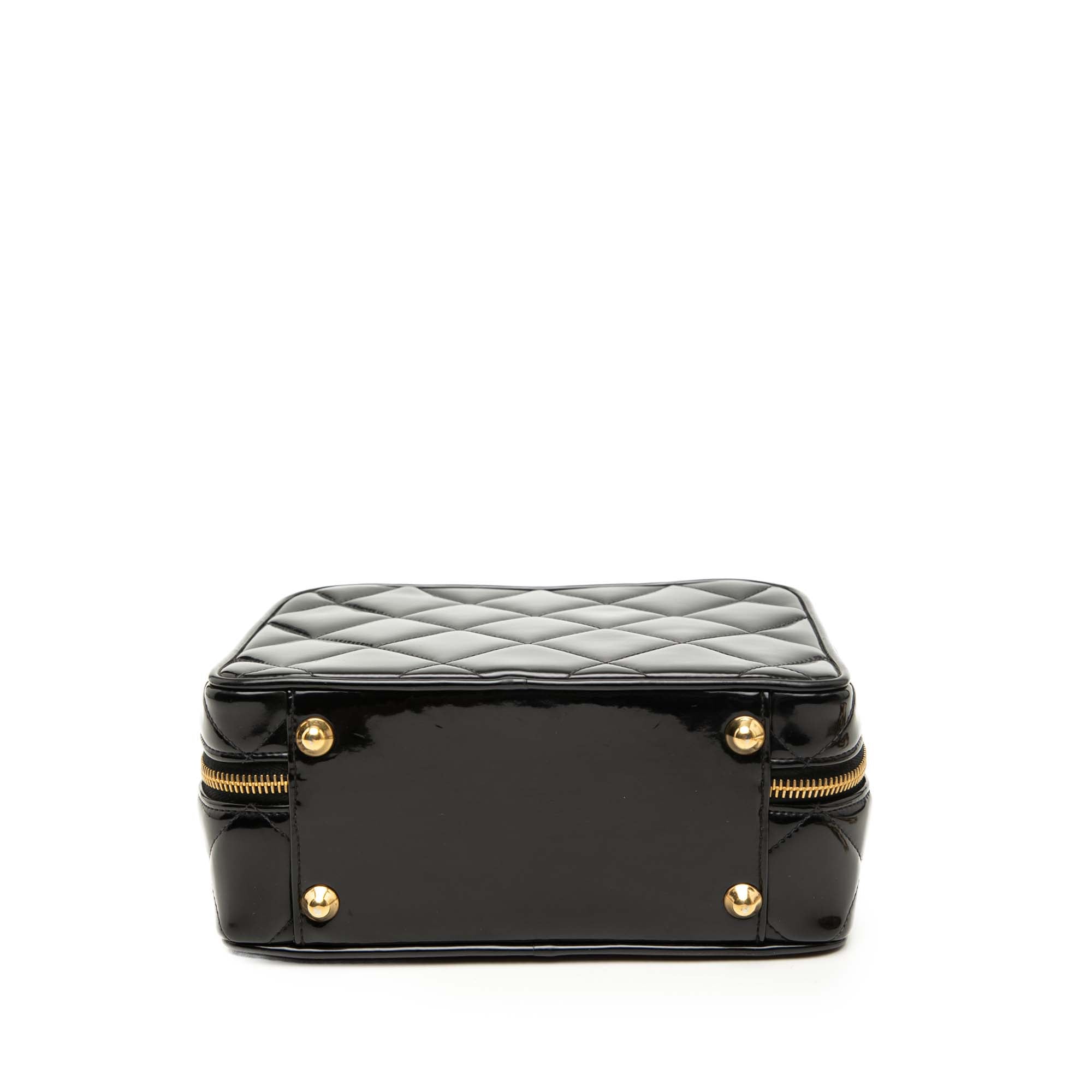 Quilted Patent Vanity Case - Image 3