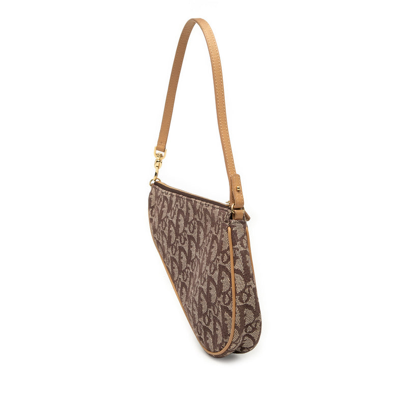 Mini Diorissimo Canvas Saddle Pochette - Image 2
