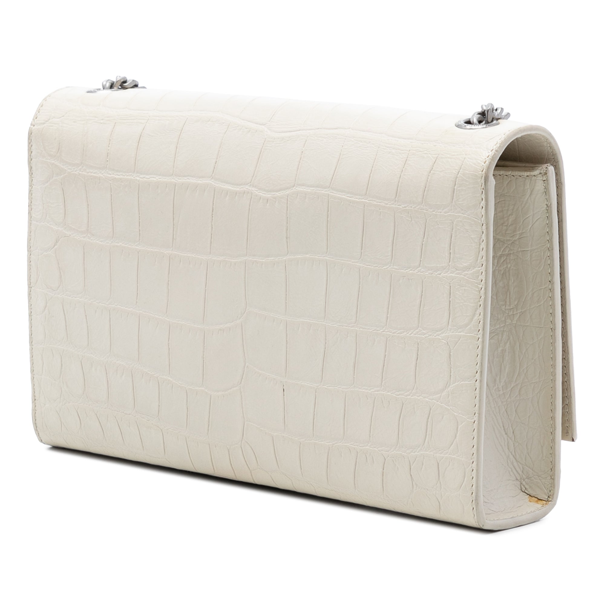 Medium Croc Embossed Leather Monogram Kate Tassel Crossbody - Image 2
