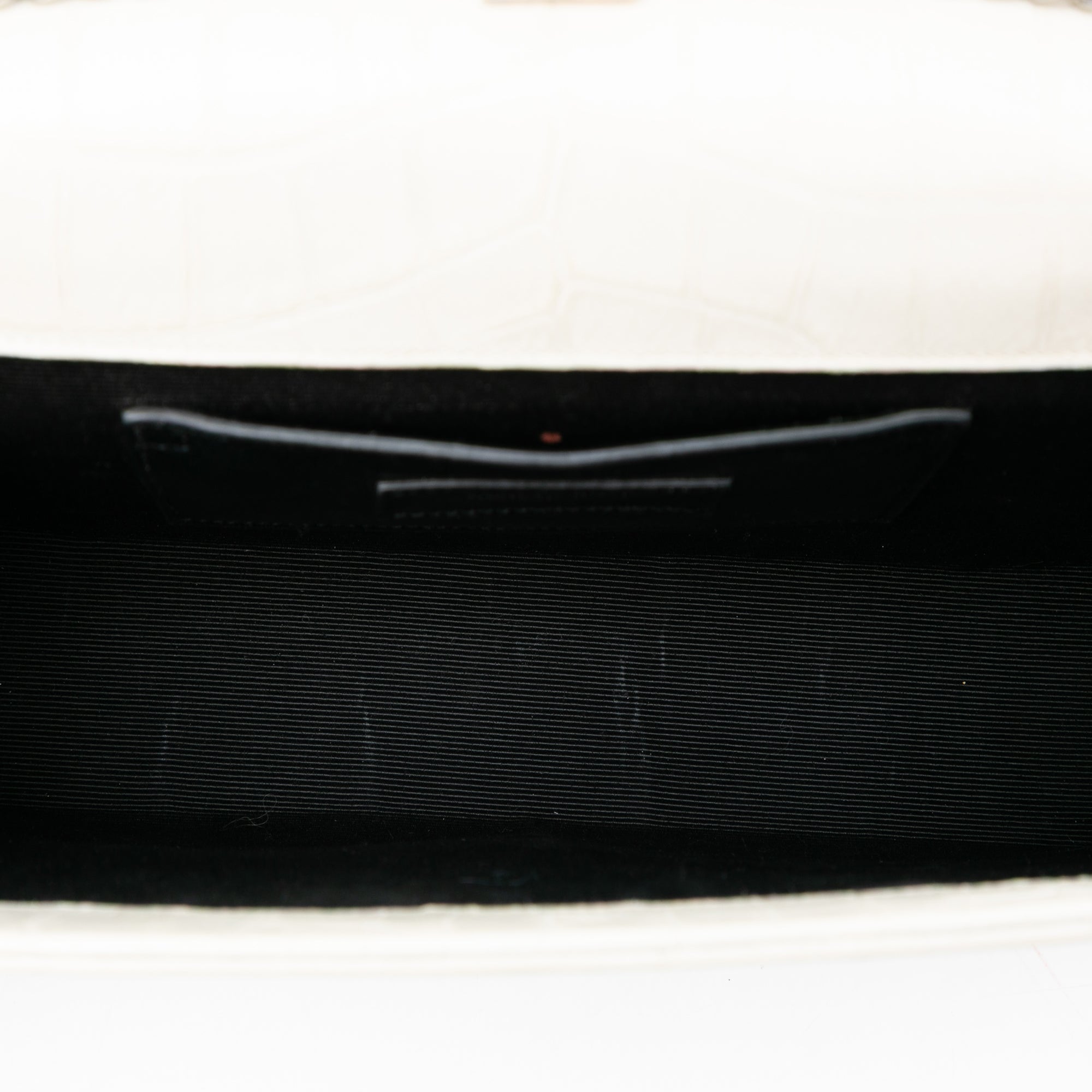 Medium Croc Embossed Leather Monogram Kate Tassel Crossbody - Image 4
