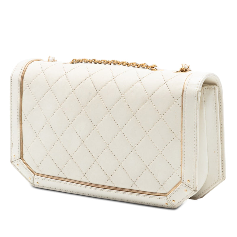 Medium Quilted Calfskin Octagon CC Clasp Flap - Image 2