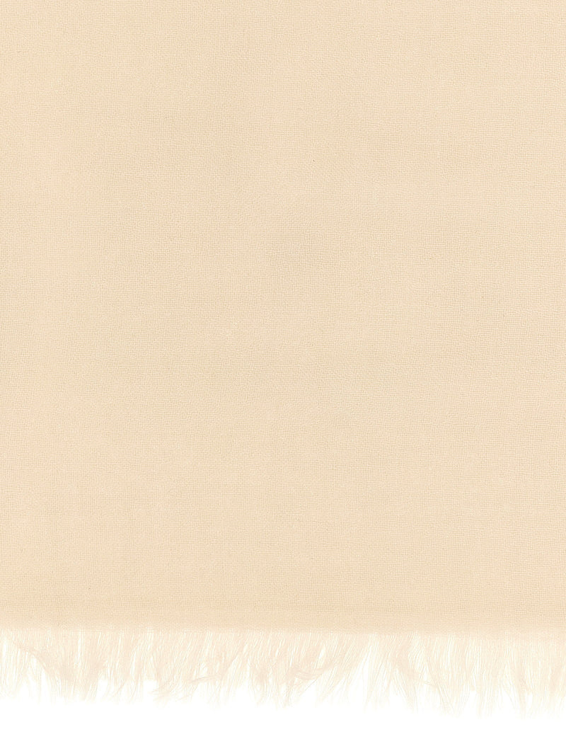Brunello Cucinelli Cashmere-Silk Blend Scarf — Beige Scarfs