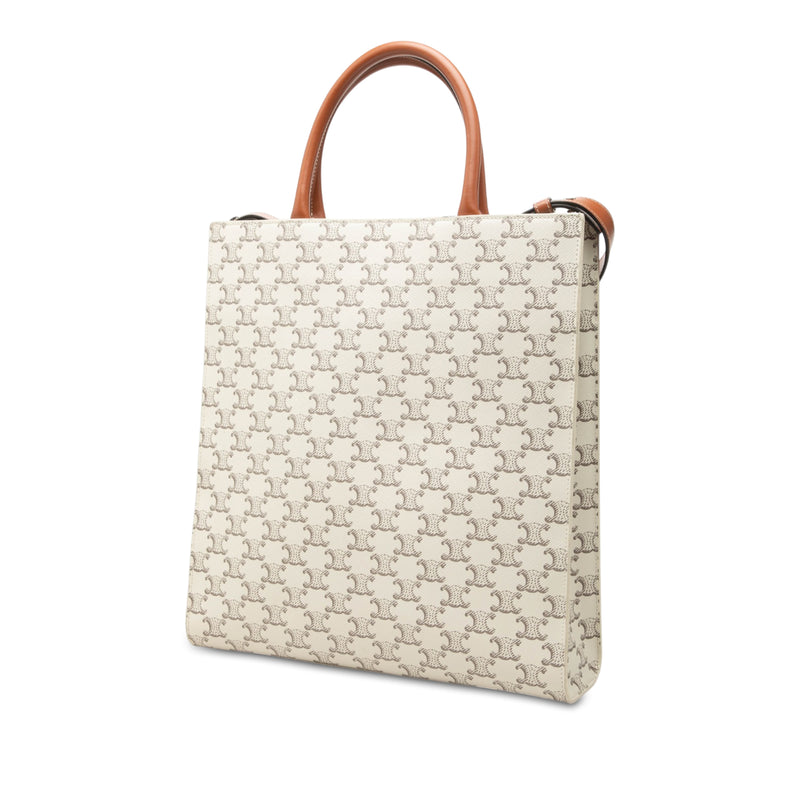 Medium Triomphe Coated Canvas Vertical Cabas Tote - Image 2