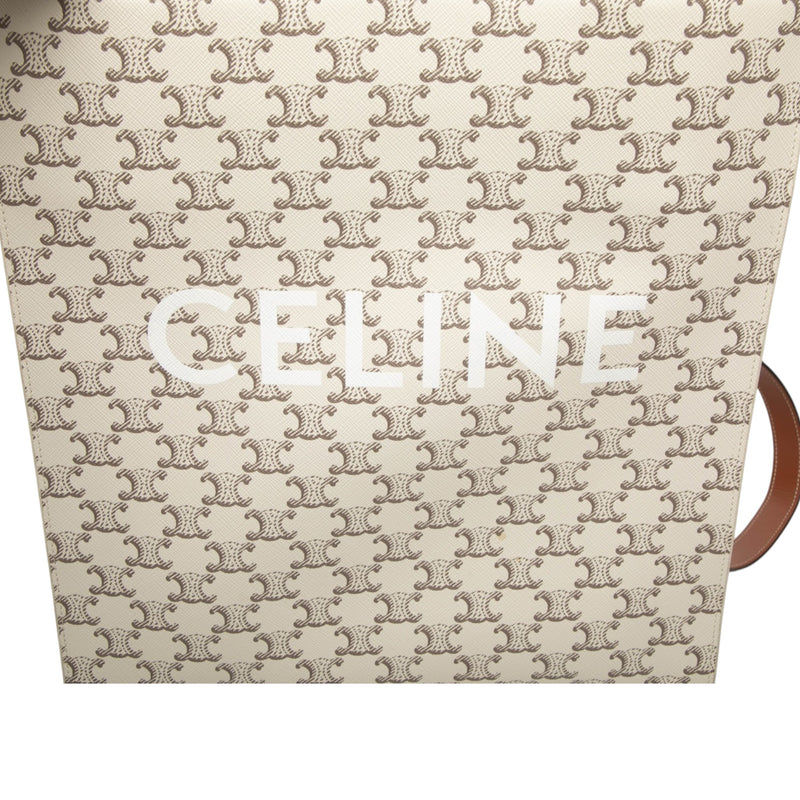 Medium Triomphe Coated Canvas Vertical Cabas Tote - Image 5