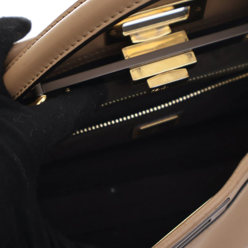 Medium Leather Peekaboo Iconic Satchel - Image 5