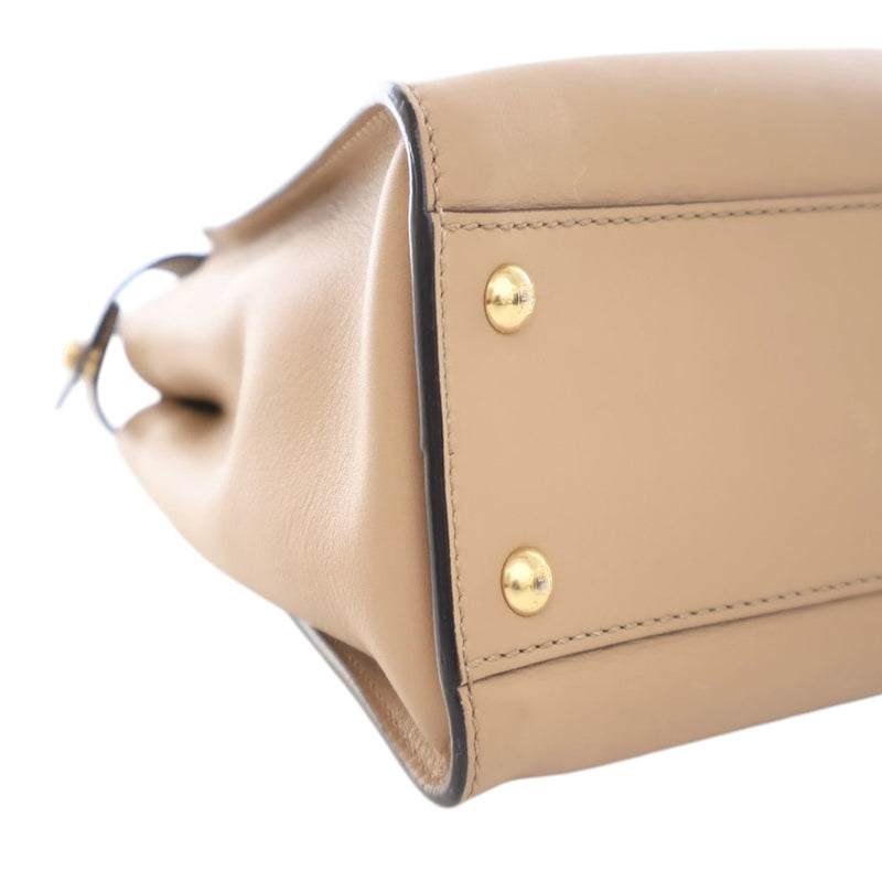 Medium Leather Peekaboo Iconic Satchel - Image 9
