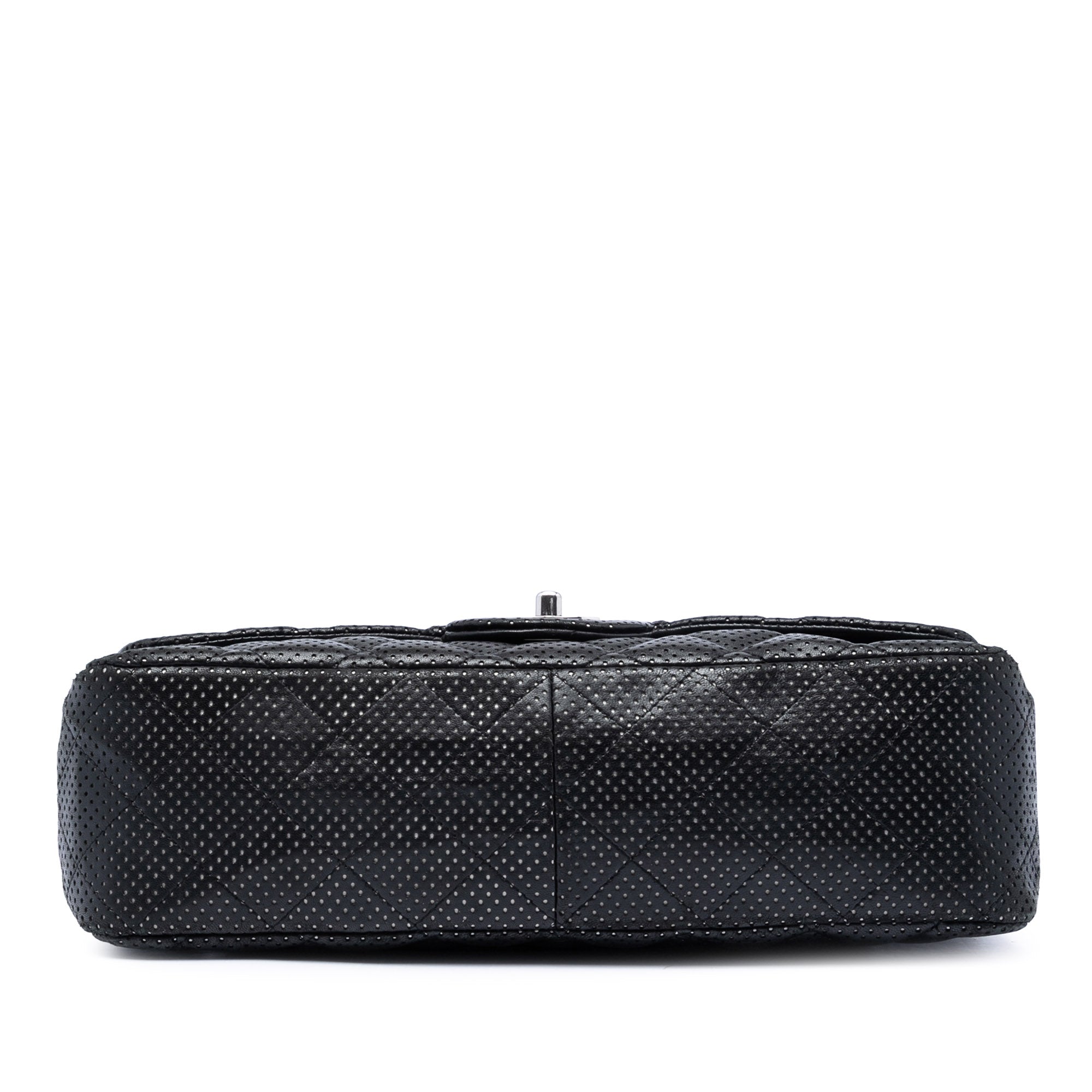 Jumbo Classic Perforated Lambskin Single Flap - Image 3