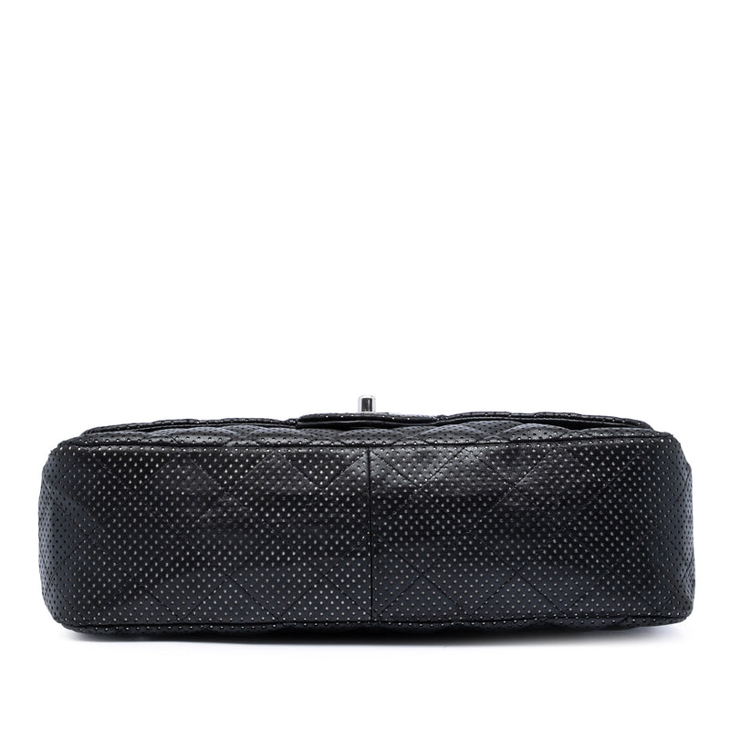 Jumbo Classic Perforated Lambskin Single Flap - Image 3