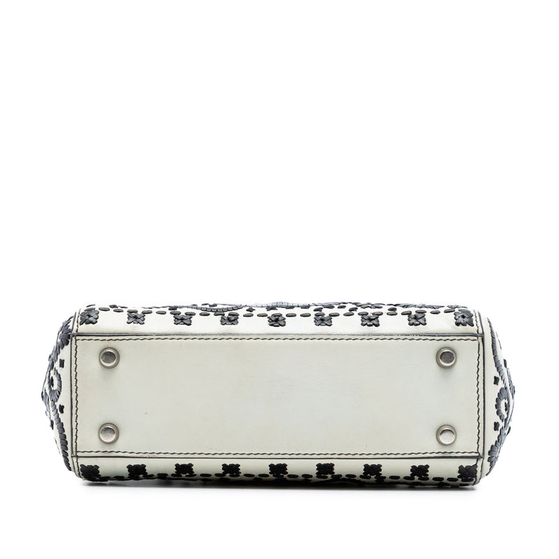 Mini Calfskin Flower Embroidered Lady Dior - Image 3