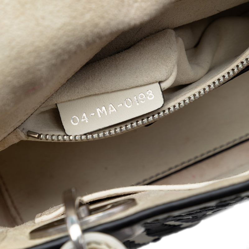 Mini Calfskin Flower Embroidered Lady Dior - Image 6