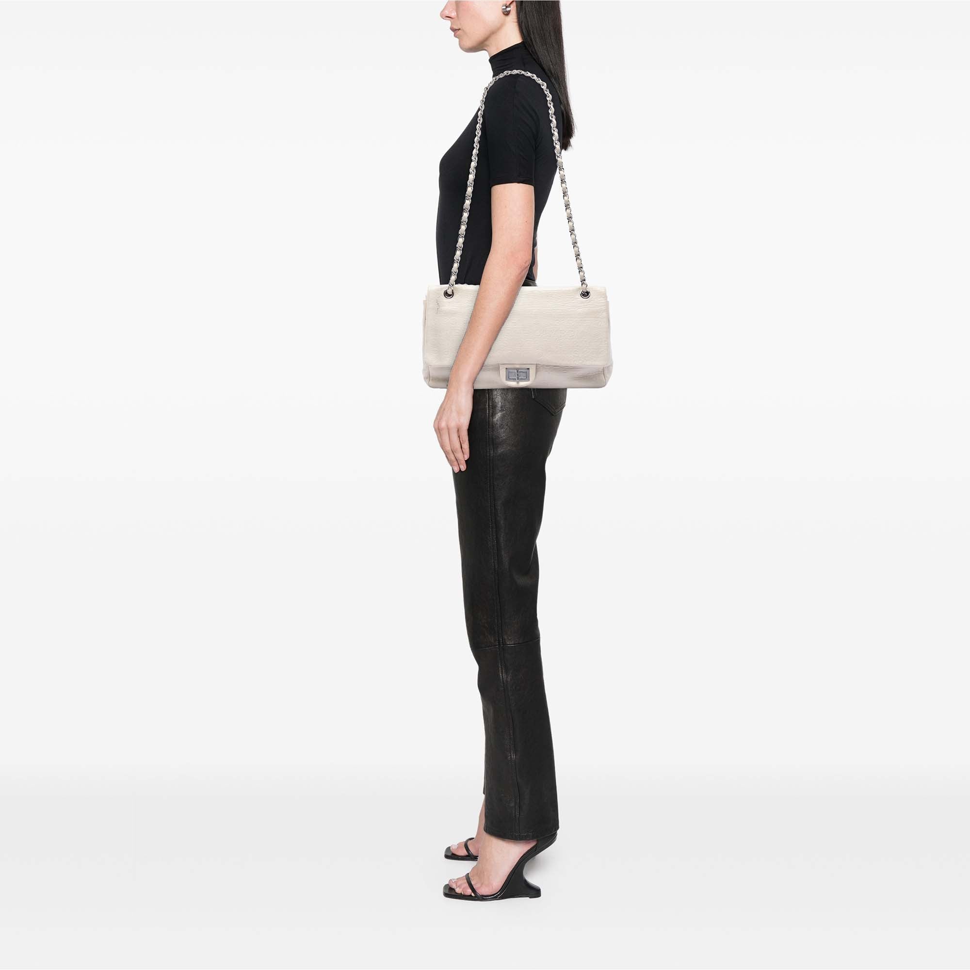 Maxi Embossed Calfskin 31 Rue Cambon Reissue 2.55 Double Flap - Image 6