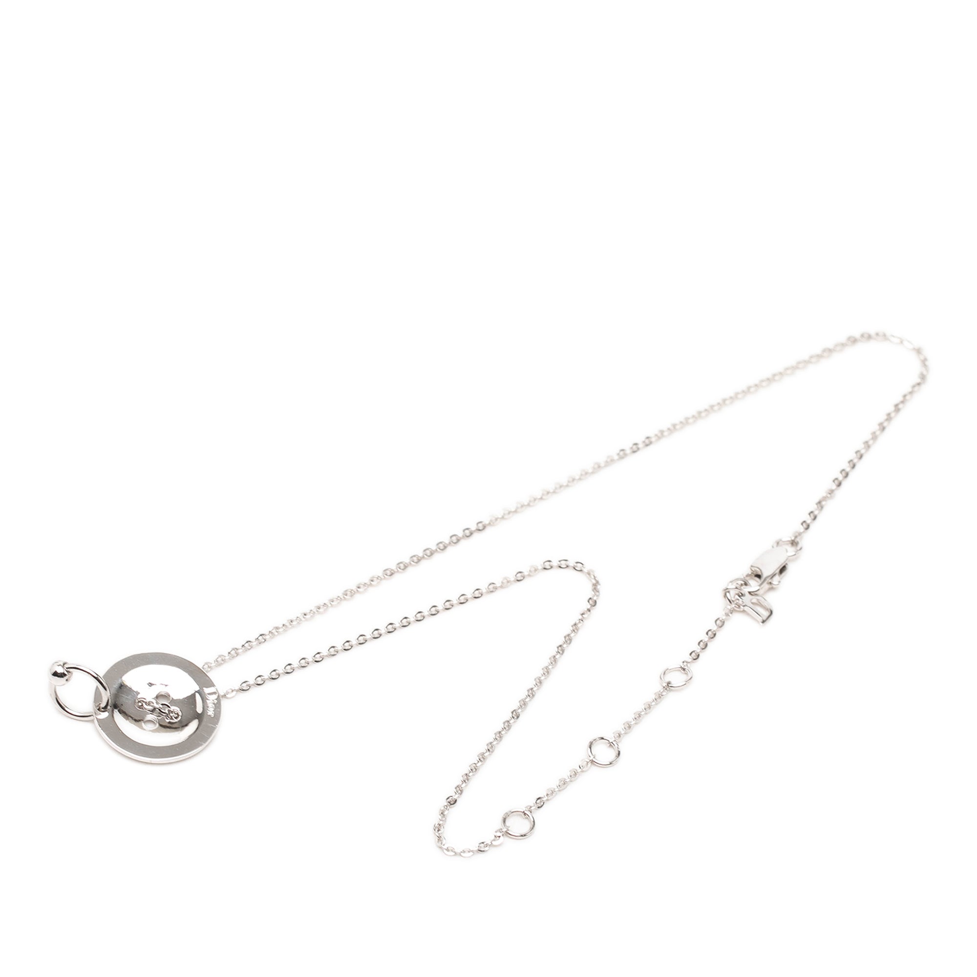 Brass Button Pendant Necklace - Image 1