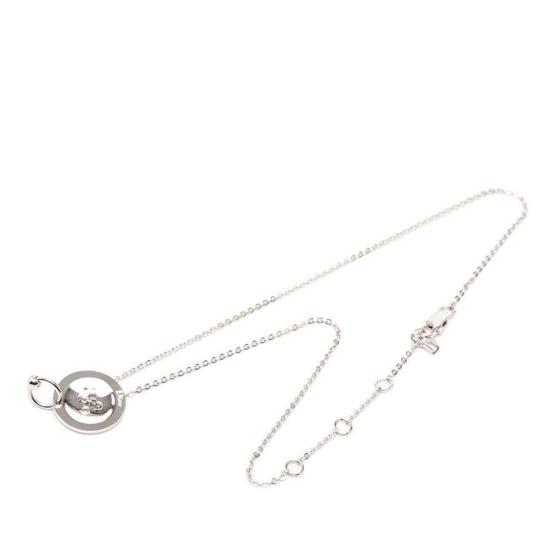 Brass Button Pendant Necklace