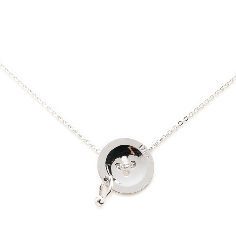 Brass Button Pendant Necklace - Image 2