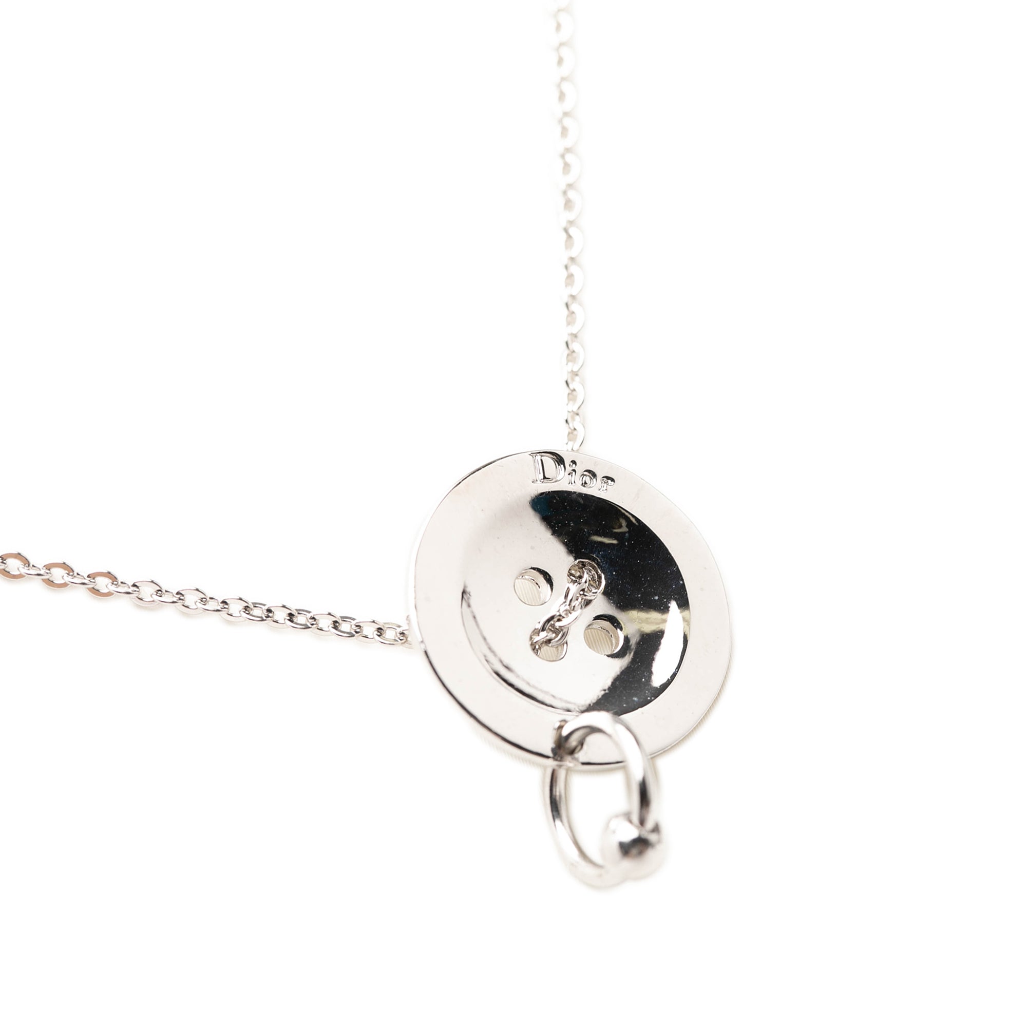 Brass Button Pendant Necklace - Image 4
