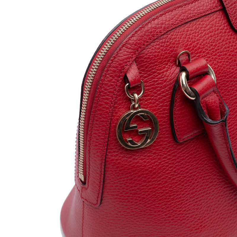 Small Dollar Calfskin GG Charm Dome Satchel - Image 7
