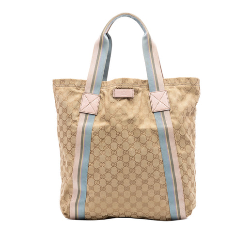 GG Canvas Web Tote - Image 1