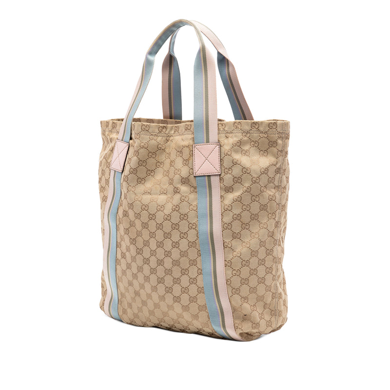 GG Canvas Web Tote - Image 2