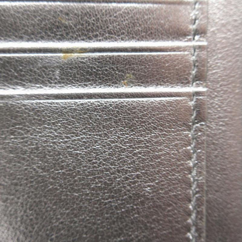 Metallic Leather Logo Bifold Compact Wallet - Image 6