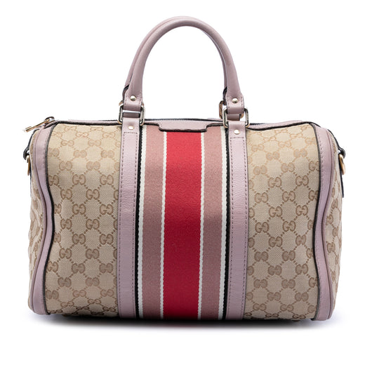 Medium GG Canvas Web Joy Boston Bag - Image 1
