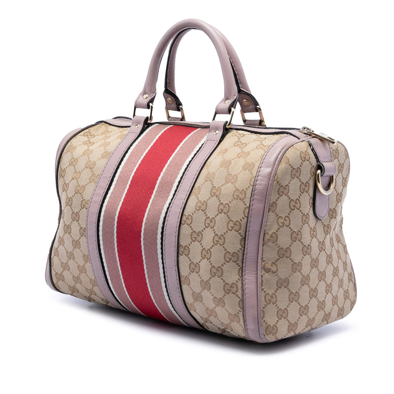 Medium GG Canvas Web Joy Boston Bag - Image 2
