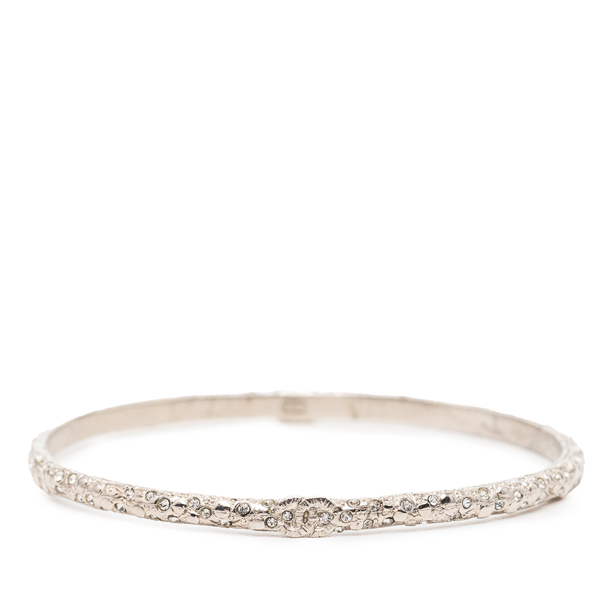 CC Silver Plated Strass Bangle - Image 1