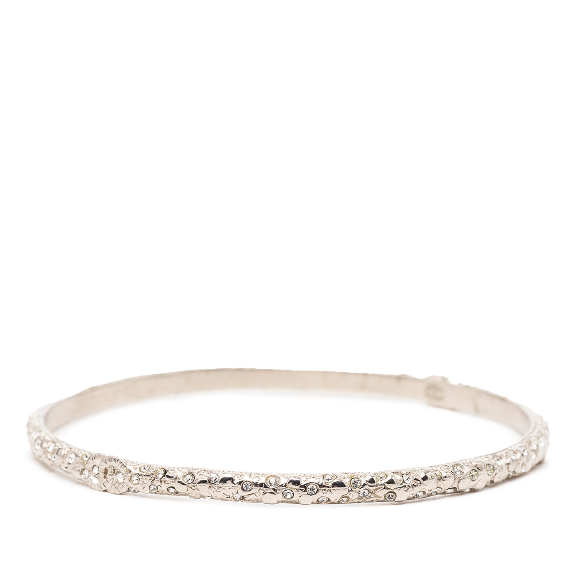 CC Silver Plated Strass Bangle - Image 2