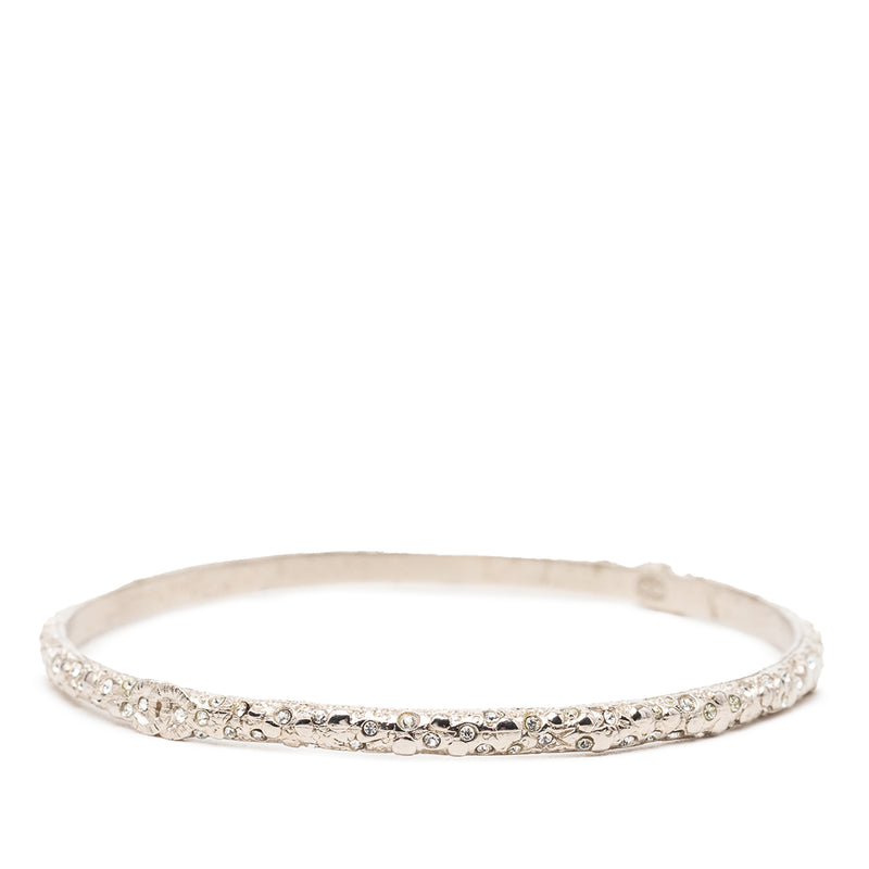 CC Silver Plated Strass Bangle - Image 2