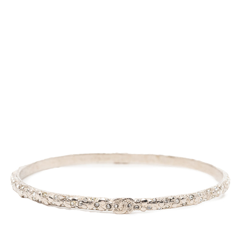 CC Silver Plated Strass Bangle - Image 3