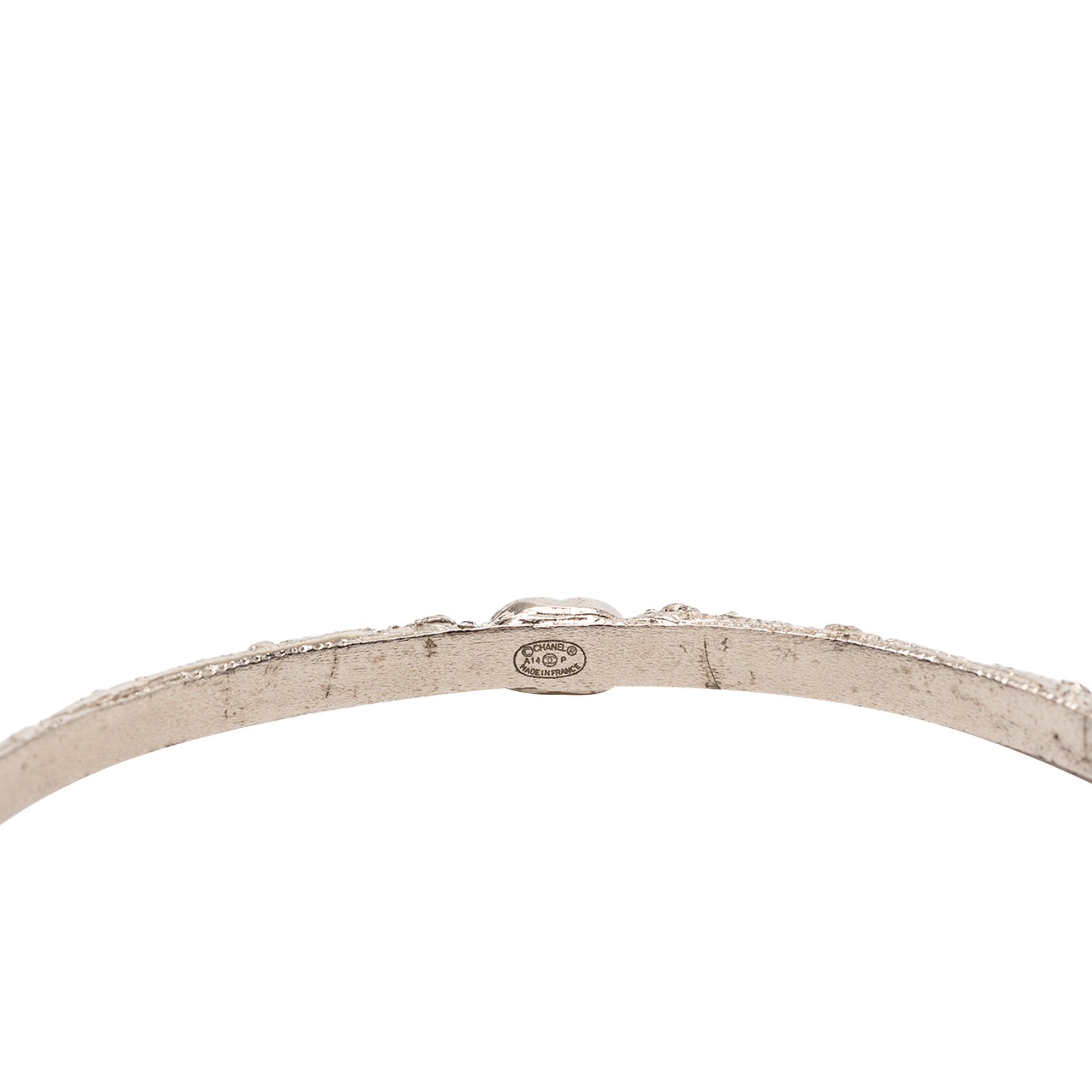 CC Silver Plated Strass Bangle - Image 4