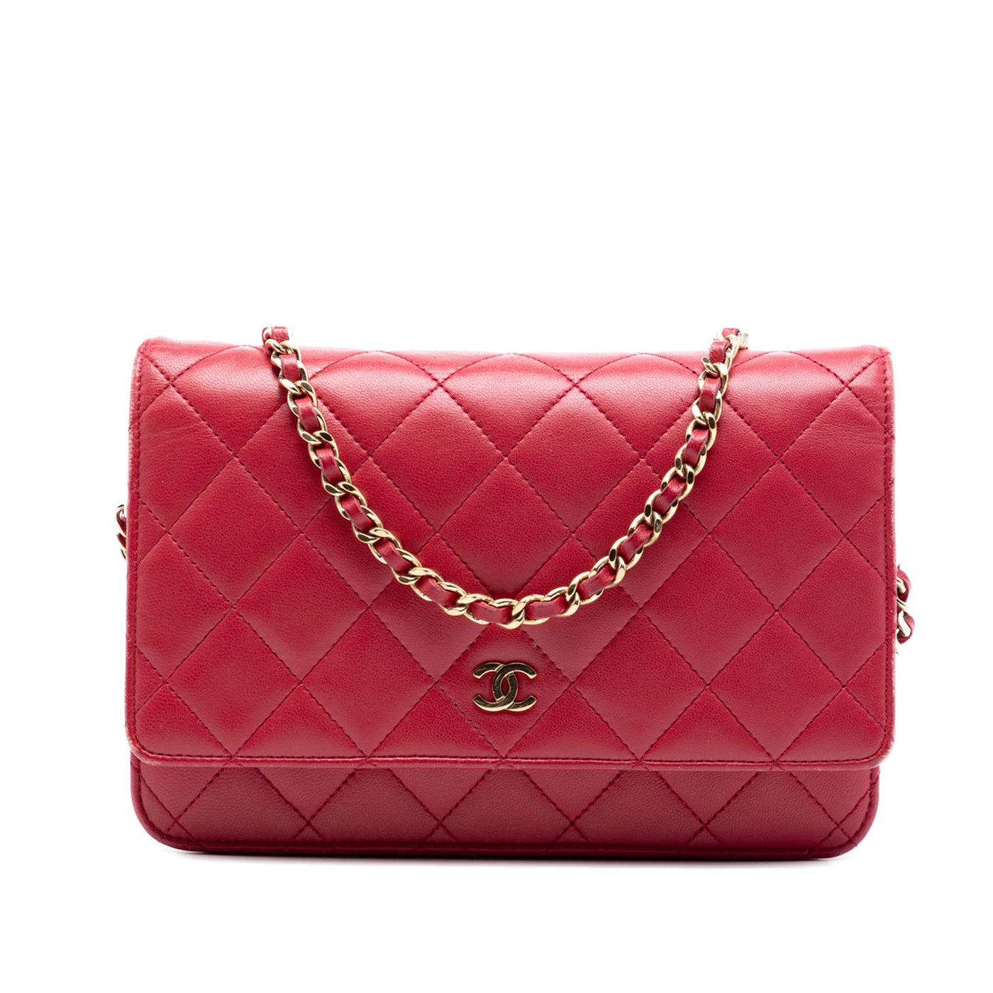 CC Quilted Lambskin Wallet on Chain - Image 1