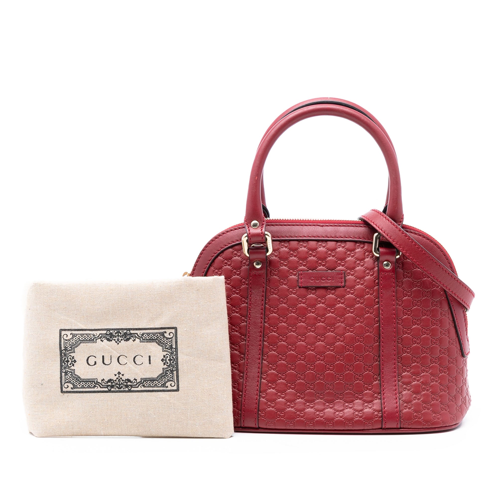 Mini Microguccissima Dome Satchel - Image 8