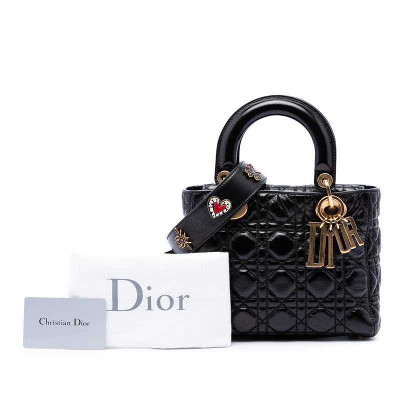 Small Crinkled Patent Cannage My ABCDior Lady Dior - Image 7