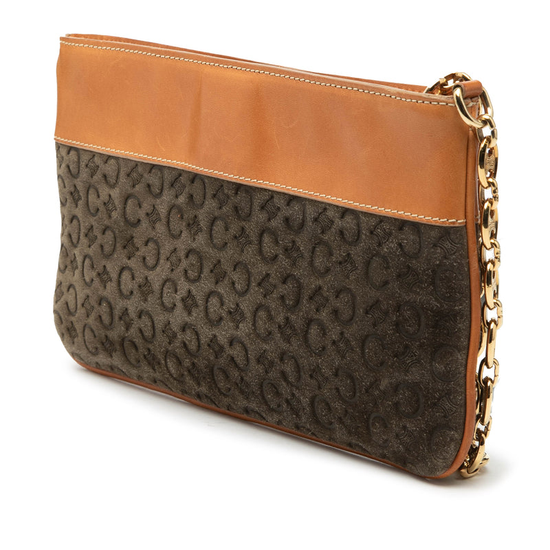 C Macadam Suede Clutch On Chain - Image 2