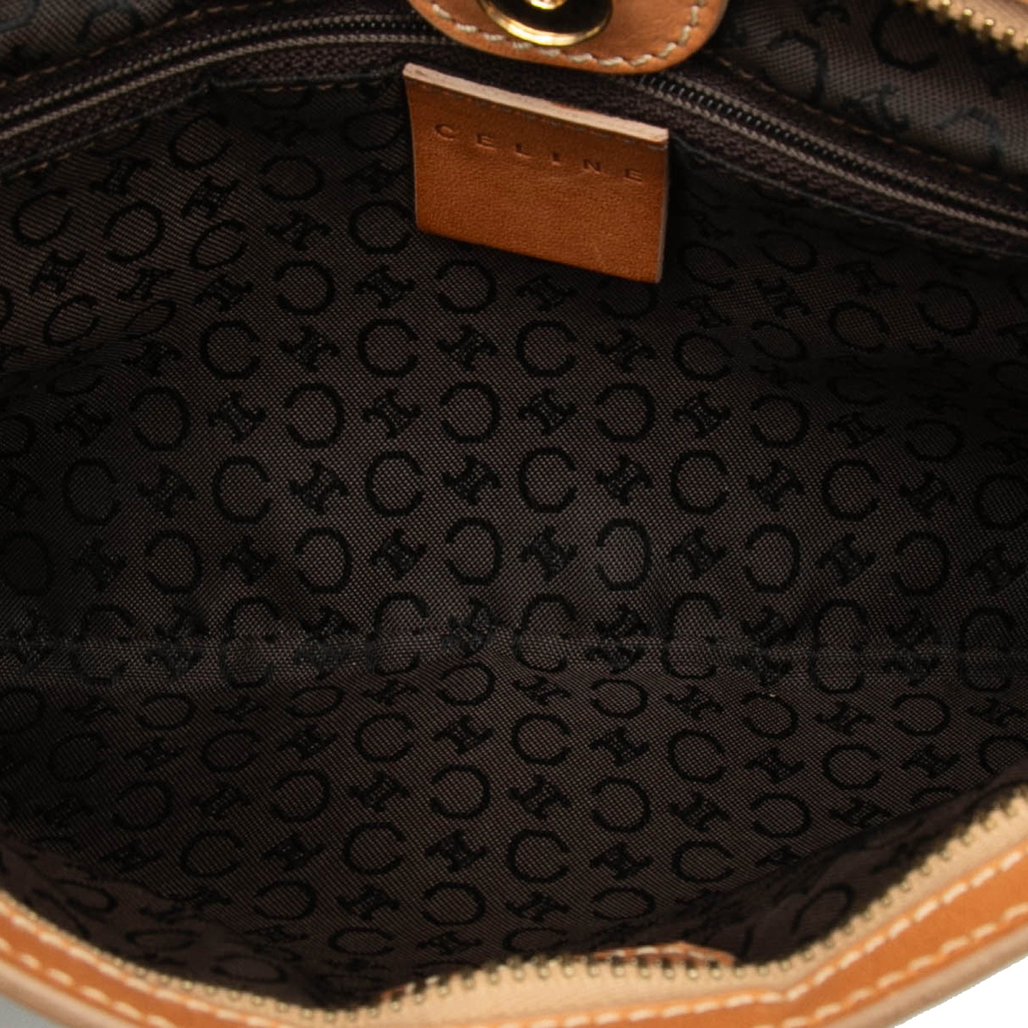 C Macadam Suede Clutch On Chain - Image 4