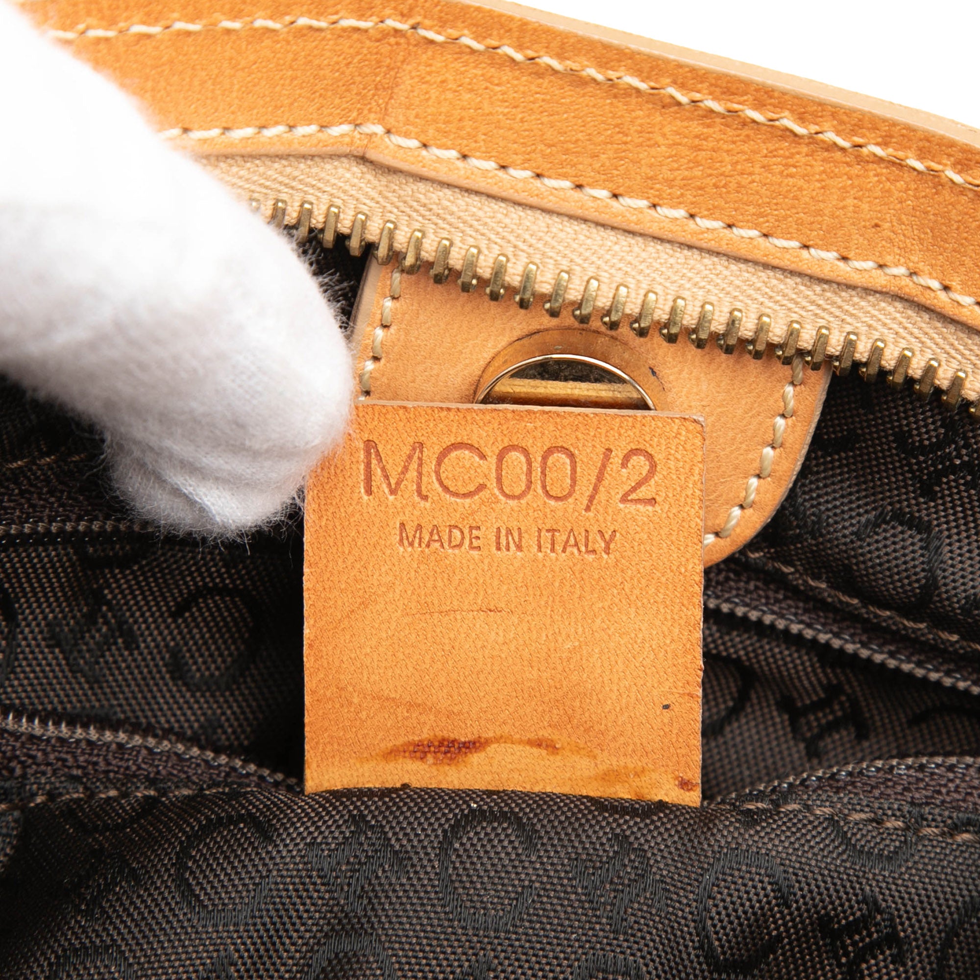 C Macadam Suede Clutch On Chain - Image 6