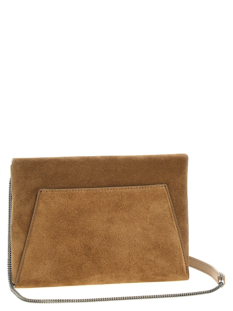 Brunello Cucinelli Monile Clutch — Camel
